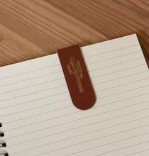 Load image into Gallery viewer, Saguaro Gold Foil Embossed Magnetic Bookmark