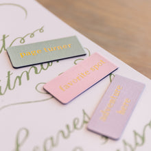 Load image into Gallery viewer, Favorite Spot Foil Embossed Magnetic Bookmark