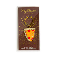 Load image into Gallery viewer, Pizza Night Enamel Keychain
