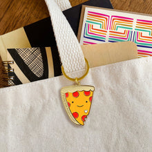 Load image into Gallery viewer, Pizza Night Enamel Keychain
